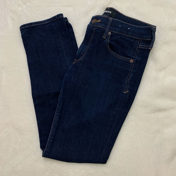 Express Navy Skinny Jeans
